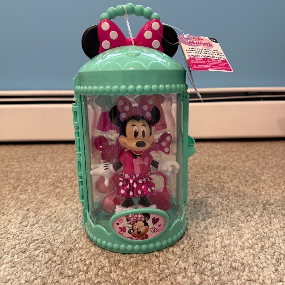 Disney Minnie‎ Mouse Fabulous Fashion Doll Playset 14 Pieces Accessories